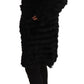 Just Cavalli Elegant Tasseled V-Neck Black Cardigan