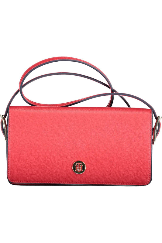 Tommy Hilfiger Elegant Red Polyurethane Shoulder Bag