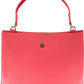 Tommy Hilfiger Chic Red Polyurethane Handbag with Logo Detail