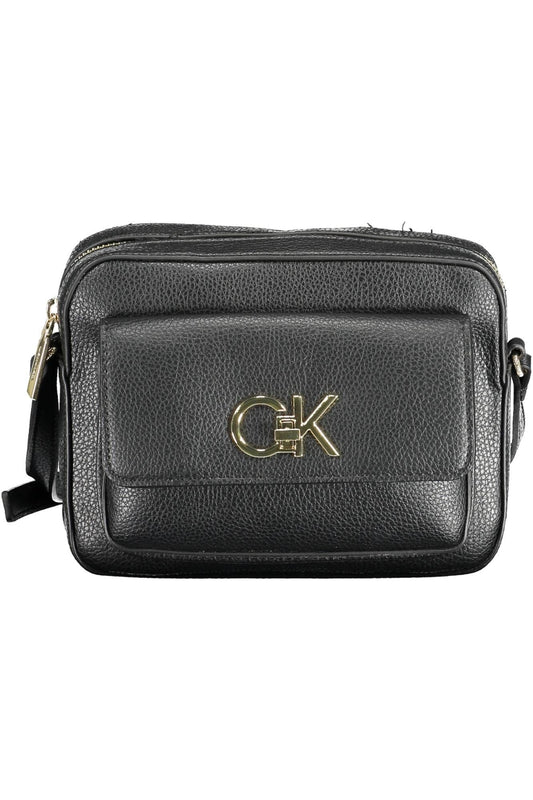 Calvin Klein Sleek Recycled Polyester Handbag in Black