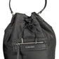 Calvin Klein Elegant Black Bucket Bag with Contrasting Details