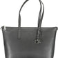 Calvin Klein Elegant Black Shoulder Bag with Zip Closure