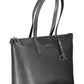 Calvin Klein Elegant Black Shoulder Bag with Zip Closure