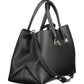 Tommy Hilfiger Elegant Black Two-Compartment Handbag