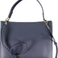 Tommy Hilfiger Chic Blue Polyurethane Handbag with Logo