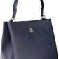 Tommy Hilfiger Chic Blue Polyurethane Handbag with Logo