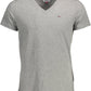 Tommy Hilfiger Gray Cotton Men T-Shirt