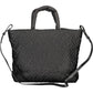 Tommy Hilfiger Chic Black Recycled Shoulder Bag with Logo Detail