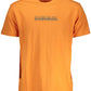 Napapijri Orange Cotton Men T-Shirt