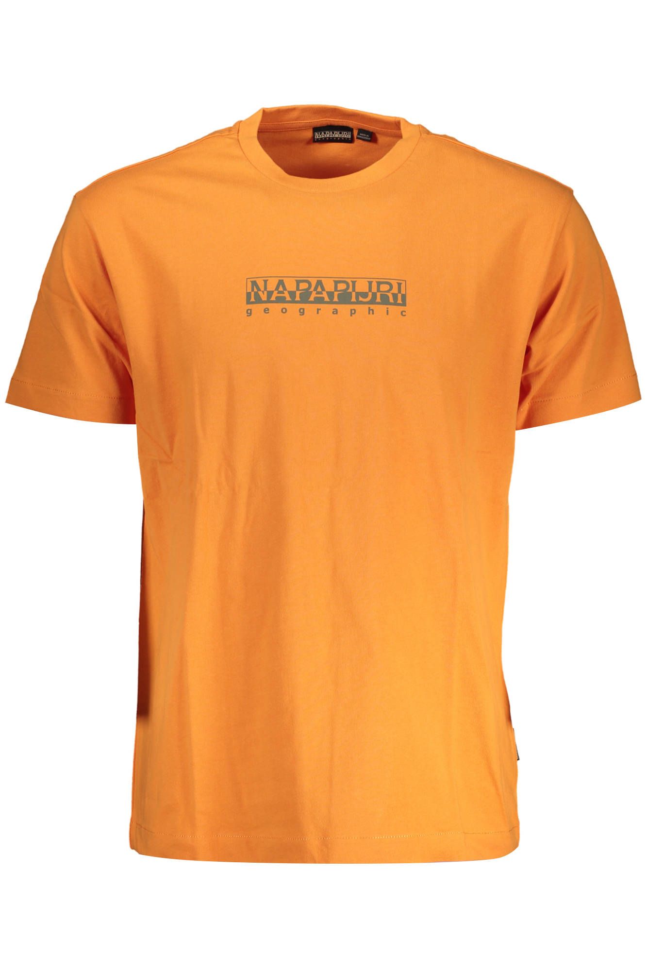 Napapijri Orange Cotton Men T-Shirt