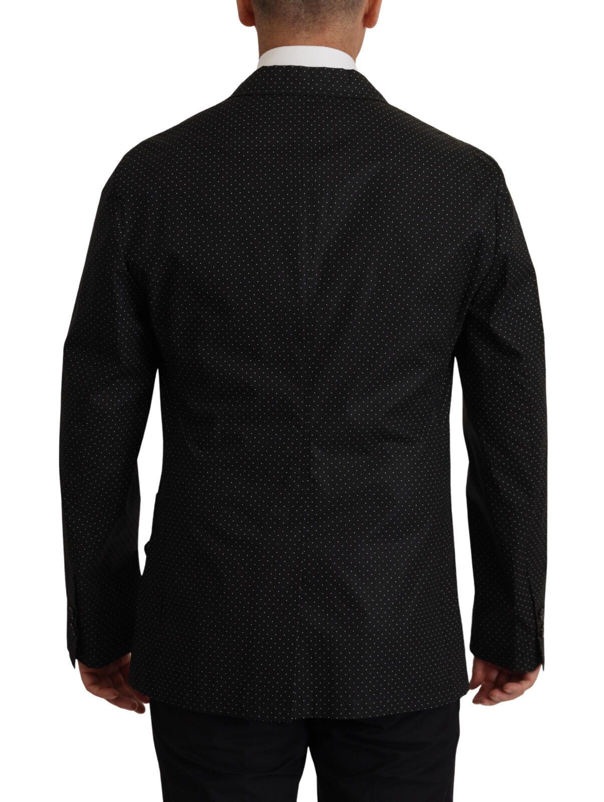 Dolce & Gabbana Polka Dot Slim Double-Breasted Blazer