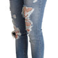 Dolce & Gabbana Chic Distressed Denim Skinny Jeans