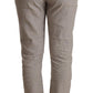 CYCLE Elegant Light Grey Tapered Linen Pants