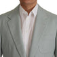 Dolce & Gabbana Elegant Slim Fit Cashmere Silk Blazer Jacket