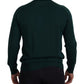 Dolce & Gabbana Elegant Green Crewneck Cashmere Sweater