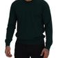 Dolce & Gabbana Elegant Green Crewneck Cashmere Sweater