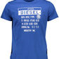 Diesel Blue Cotton Men T-Shirt