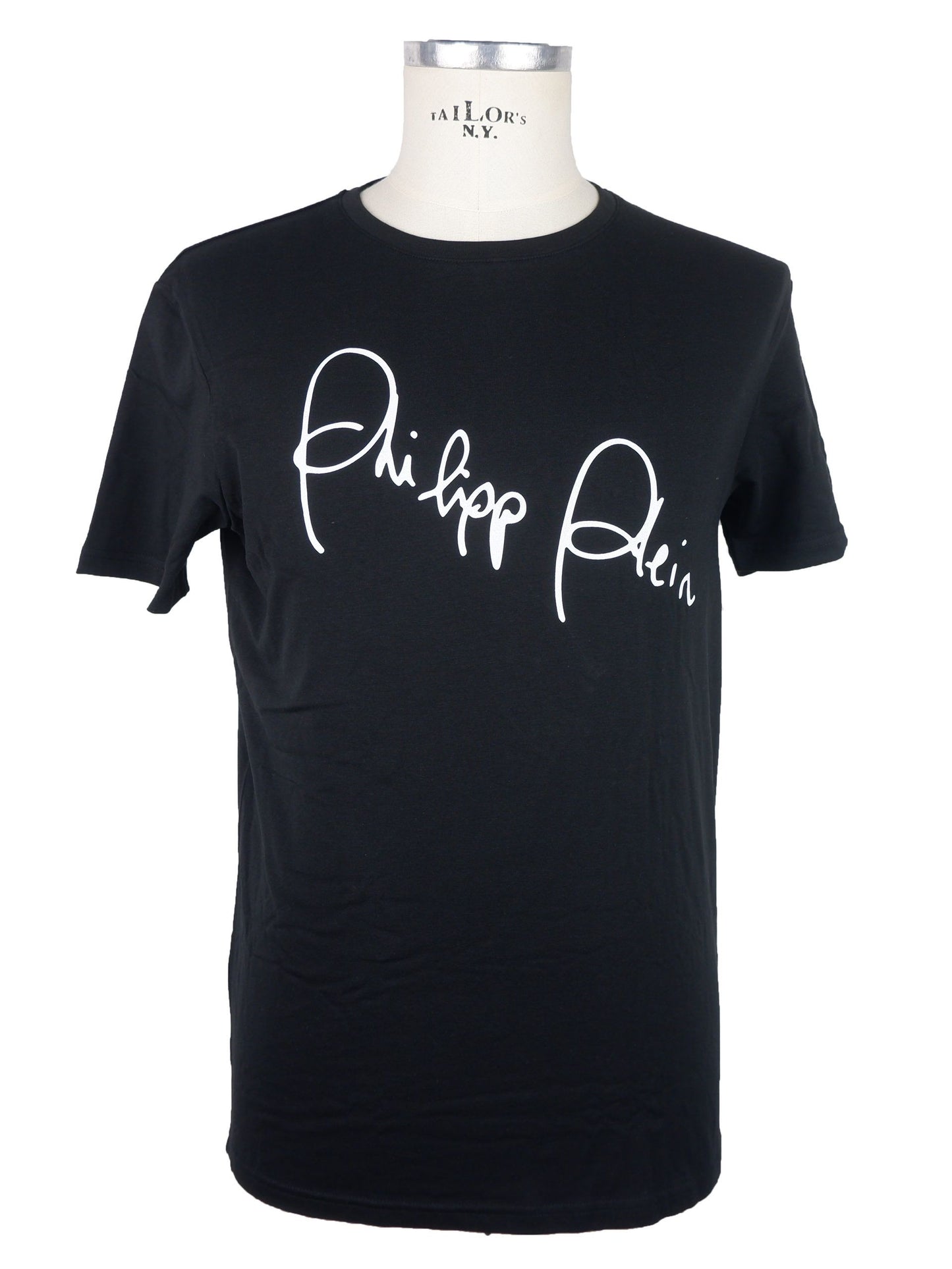 Philipp Plein Black Cotton Men T-Shirt