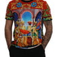 Dolce & Gabbana Multicolor Majolica Print Crewneck Tee