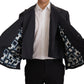 Dolce & Gabbana Sleek Double Breasted Navy Linen Blazer