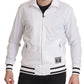 Dolce & Gabbana Sleek White Zip Sweater for Men