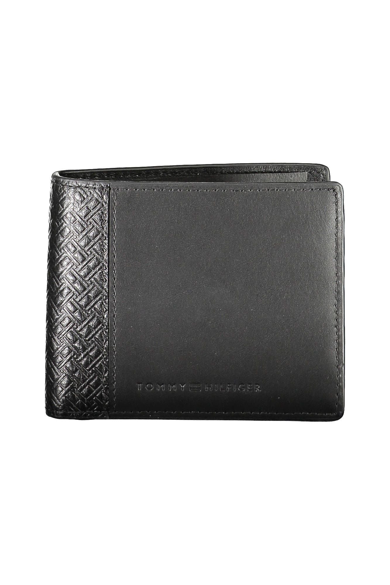 Tommy Hilfiger Black Leather Mens Wallet