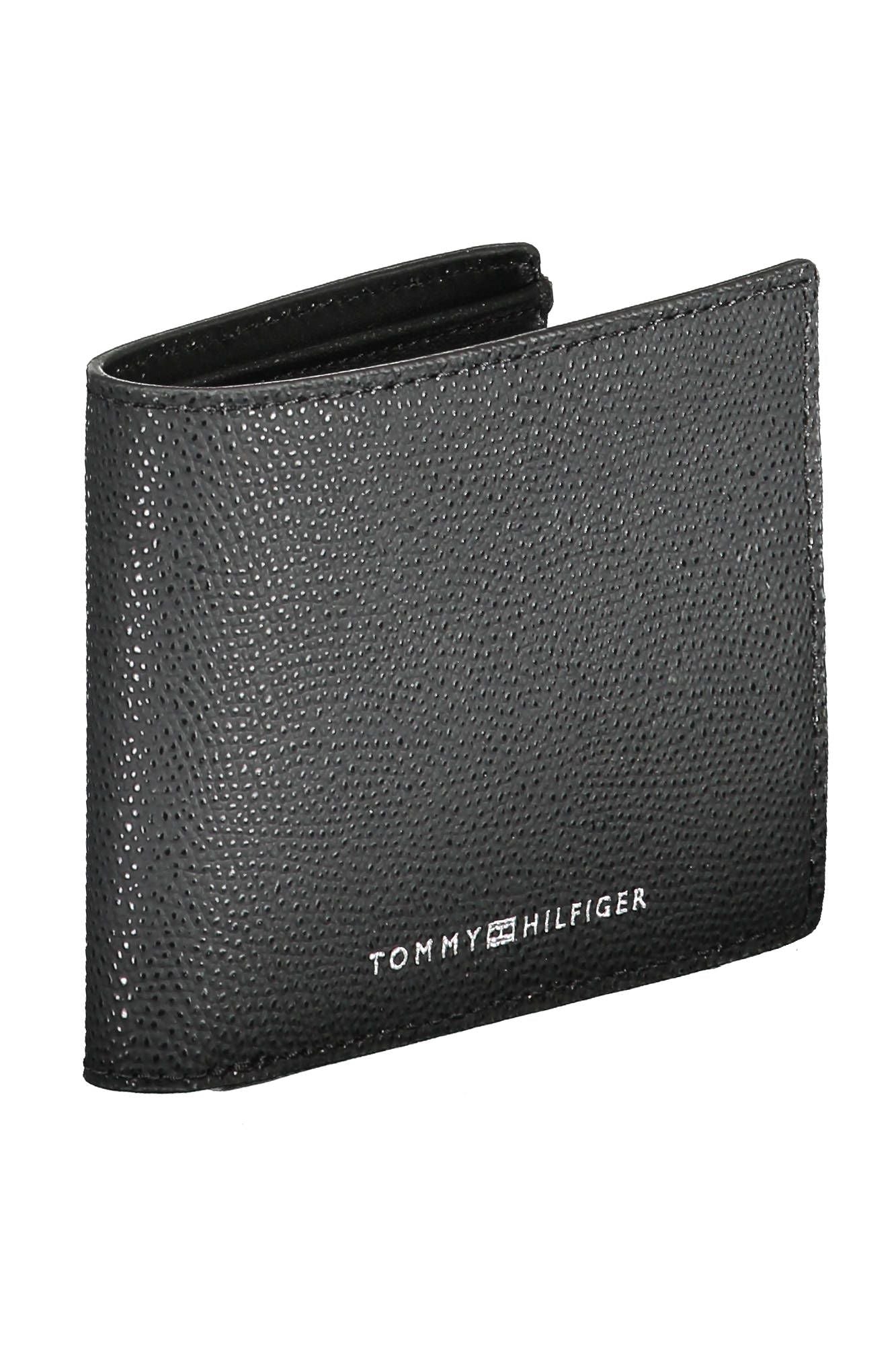 Tommy Hilfiger Black Leather Mens Wallet