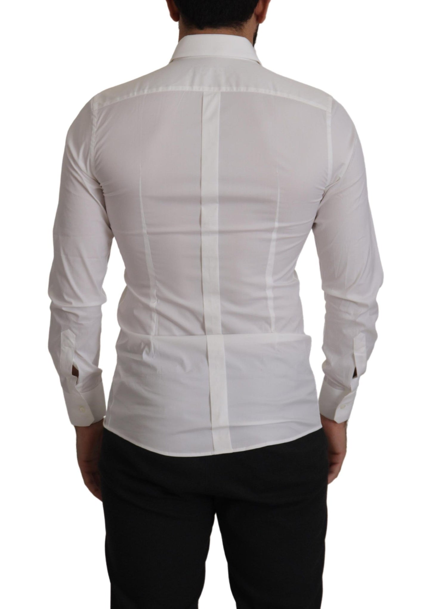 Dolce & Gabbana Elegant Slim Fit Dress Shirt - White