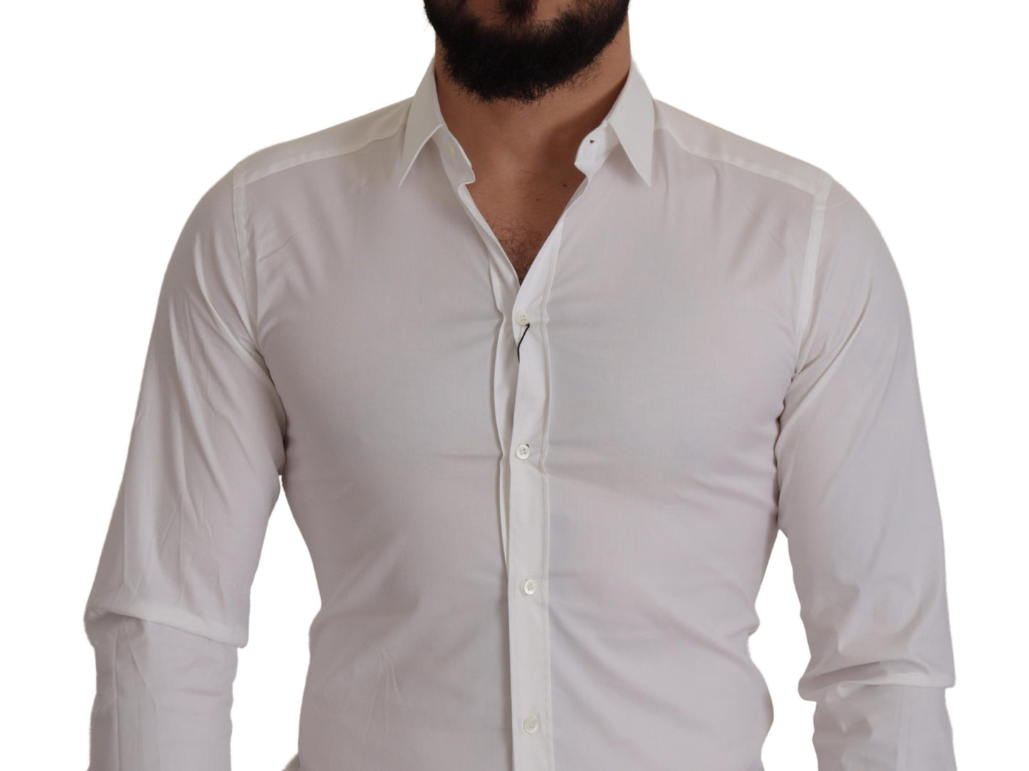 Dolce & Gabbana Elegant Slim Fit Dress Shirt - White