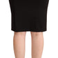 GF Ferre Sleek Black Pencil Skirt Knee Length