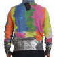 Dolce & Gabbana Multicolor Turtleneck TV Motive Sweater