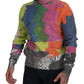 Dolce & Gabbana Multicolor Turtleneck TV Motive Sweater