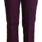 BENCIVENGA Elegant Violet High Waist Tapered Pants