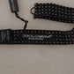 Dolce & Gabbana Black White Polka Dot Adjustable Neck Papillon Bow Tie