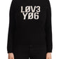 Valentino Elegant Black Long Sleeve Pullover Sweater