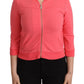 Blumarine Elegant Pink Full Zip Sweater