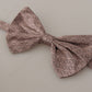 Dolce & Gabbana Gray Fantasy Print Adjustable Neck Papillon Bow Tie