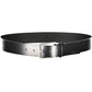 Calvin Klein Sleek Black Leather Belt with Metal Buckle