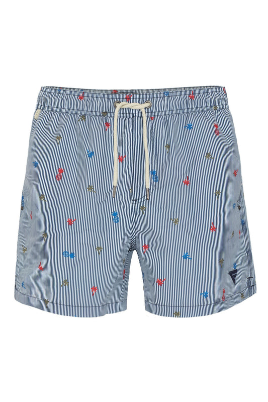 Fred Mello Beachside Elegance Light Blue Shorts