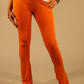 Patrizia Pepe Chic Orange Elastic Waist Leggings