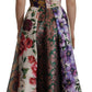 Dolce & Gabbana Patchwork Elegance Silk Blend Dress