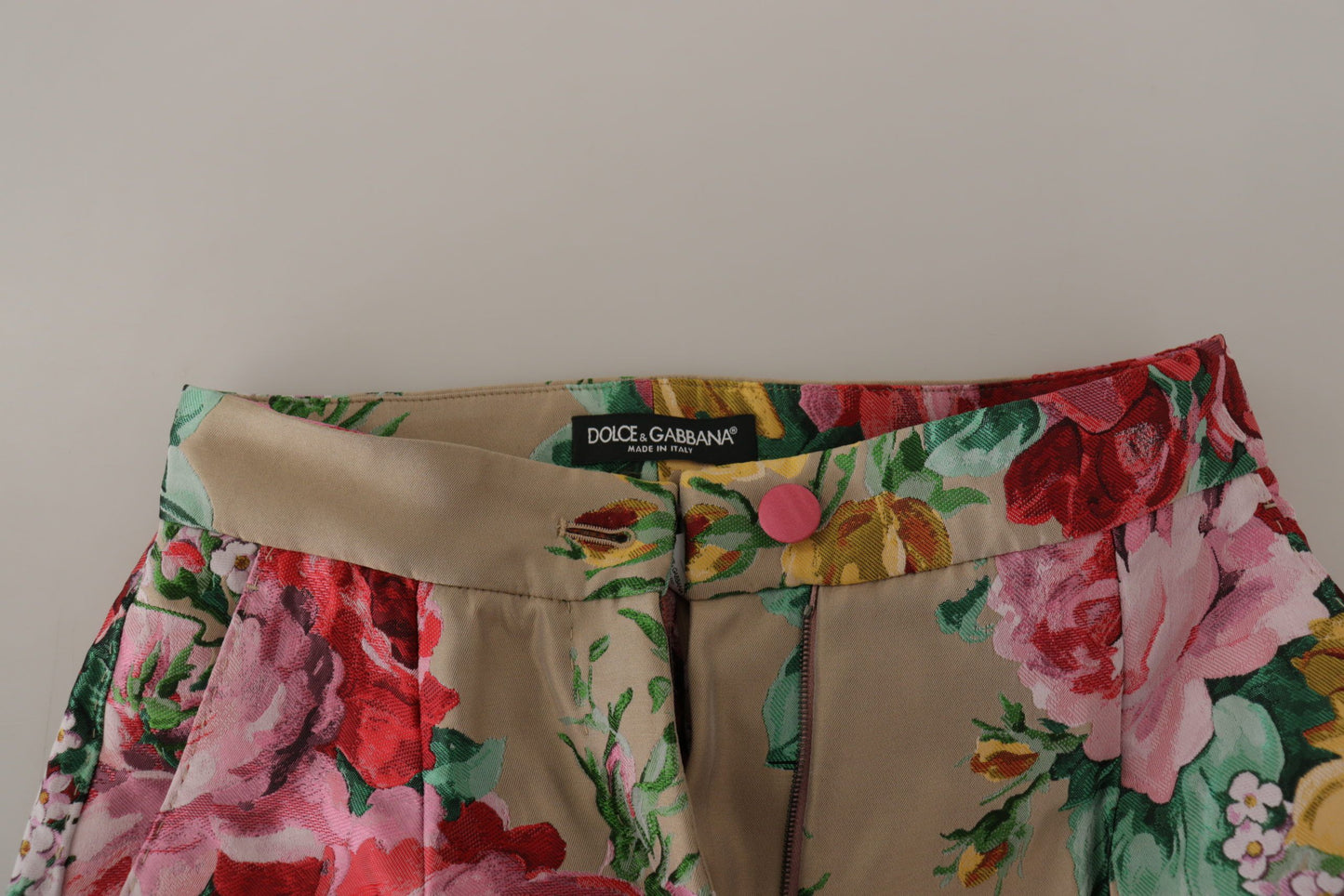 Dolce & Gabbana Floral High-Waist Dress Pants