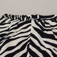 Dolce & Gabbana Zebra Print Mid Waist Hot Pants