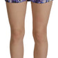Dolce & Gabbana Purple Anemone High Waist Hot Pants Shorts
