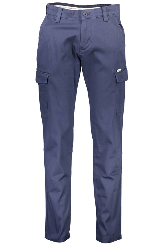 Tommy Hilfiger Timeless Blue Cotton Stretch Trousers