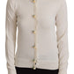 Dolce & Gabbana Elegant Off-White Silk Cardigan