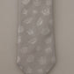 Dolce & Gabbana Elegant Silk Gray Crown Print Bow Tie