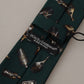 Dolce & Gabbana Black Bottle Fantasy Print Silk Adjustable Accessory Tie