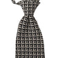 Dolce & Gabbana Black White Geometric 100% Silk Adjustable Accessory Tie