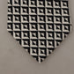 Dolce & Gabbana Black White Geometric 100% Silk Adjustable Accessory Tie
